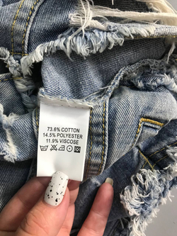 Жилетка джинсовая модная, маркировка S, визуально на 44 размер