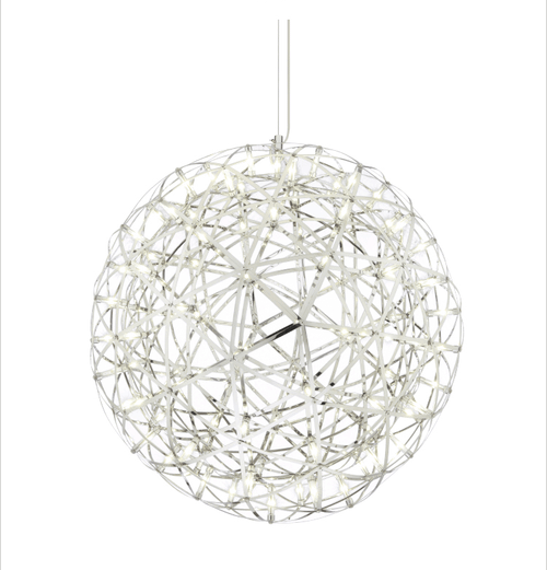 Подвесной дизайнерский светильник  Raimond by Moooi (серебряный, D 43 cm)