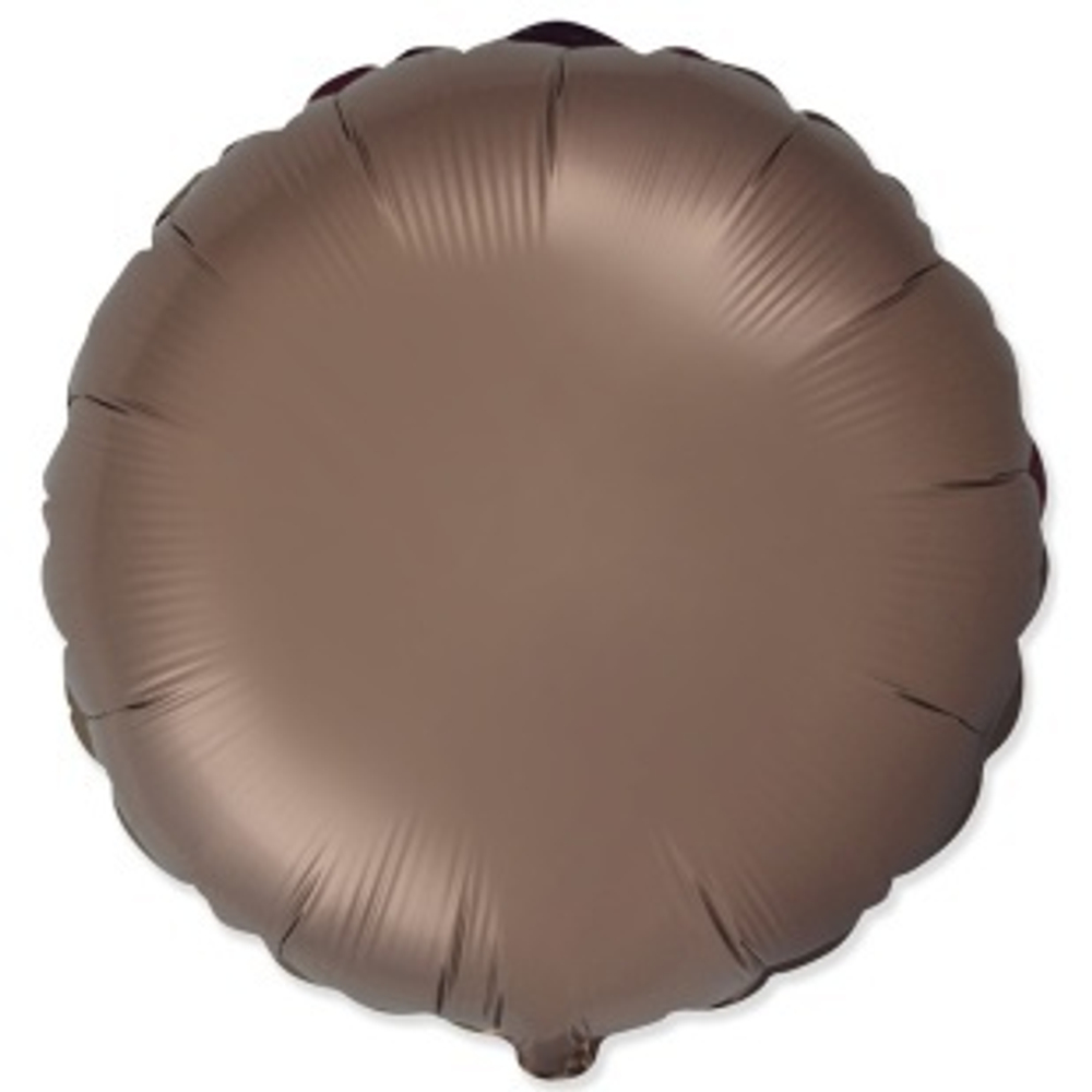 Ф 18'' Круг Шоколадный Сатин