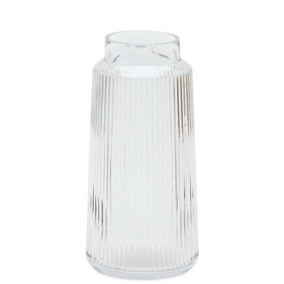 Прозрачная стеклянная ваза Claudia 25 см