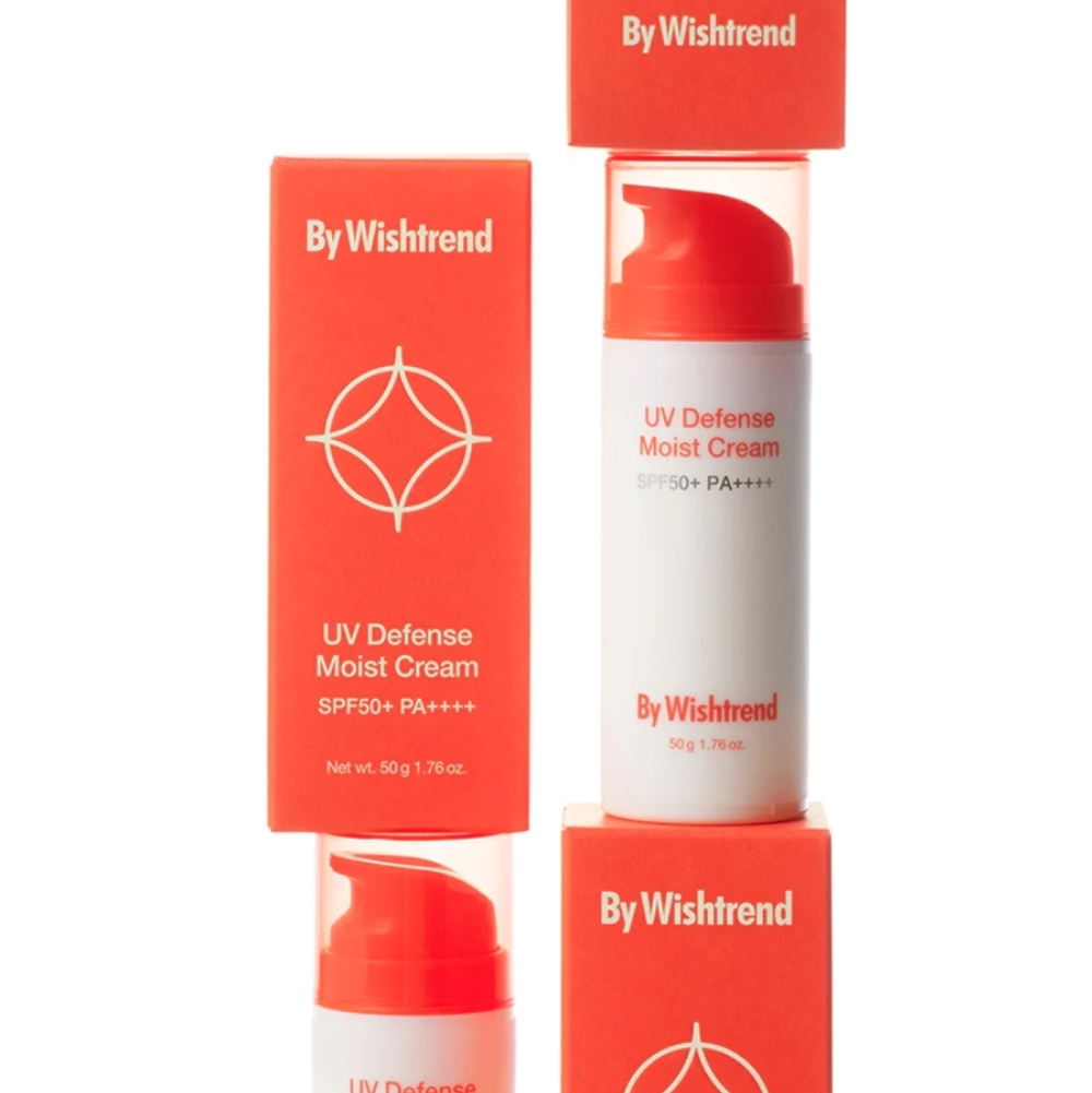 Увлажняющий солнцезащитный крем с пантенолом By Wishtrend UV Defense Moist Cream SPF50+ PA++++