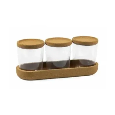 Набор аксессуаров для ванной комнаты Korely (прозрачный)