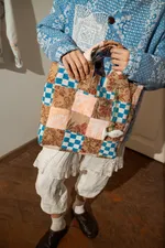 Сумка Soeurs Basket Bag 7 сине-коричневая