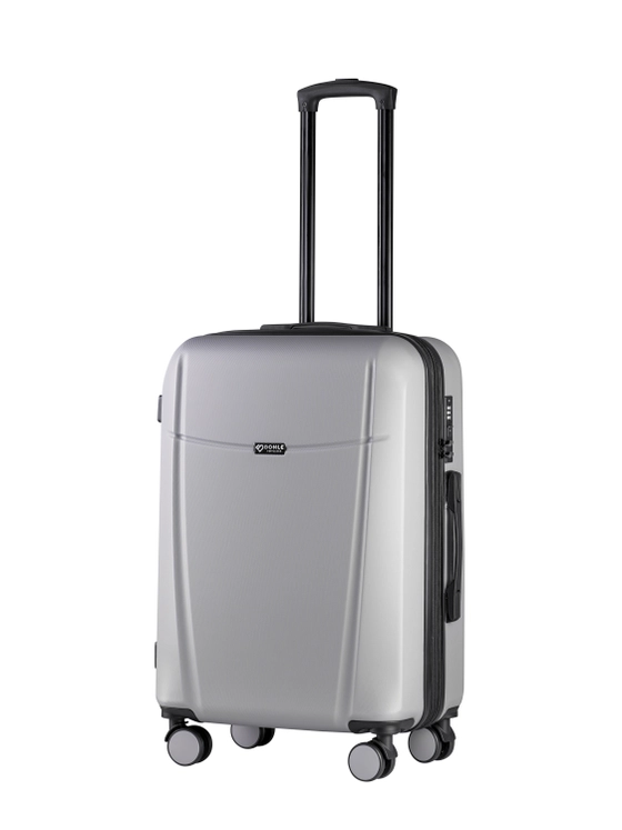 Чемодан Bonle размер М Серебристый