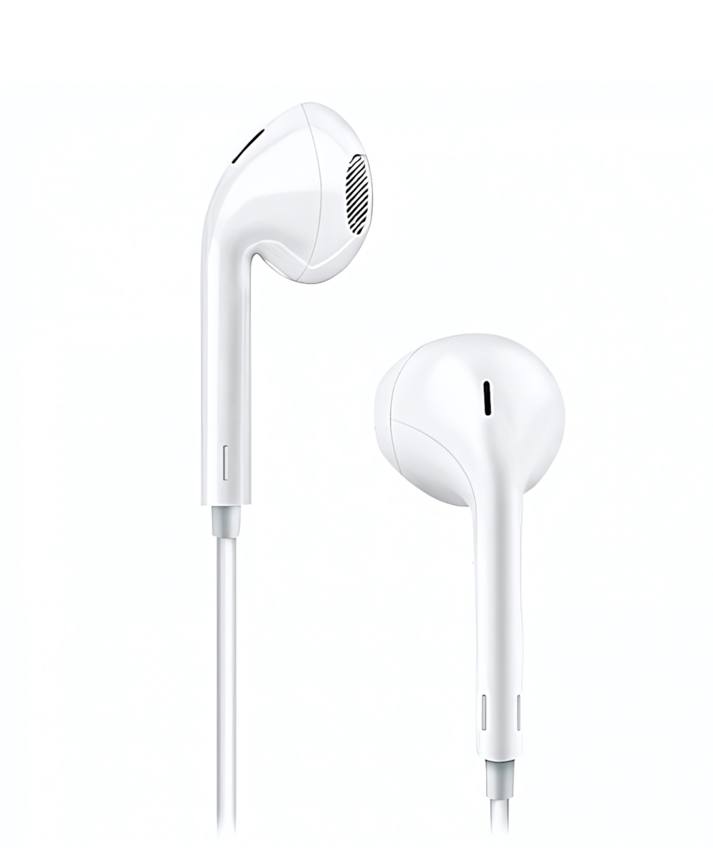 Наушники WALKER H535, вкладыши, микрофон, кнопка ответа, белые