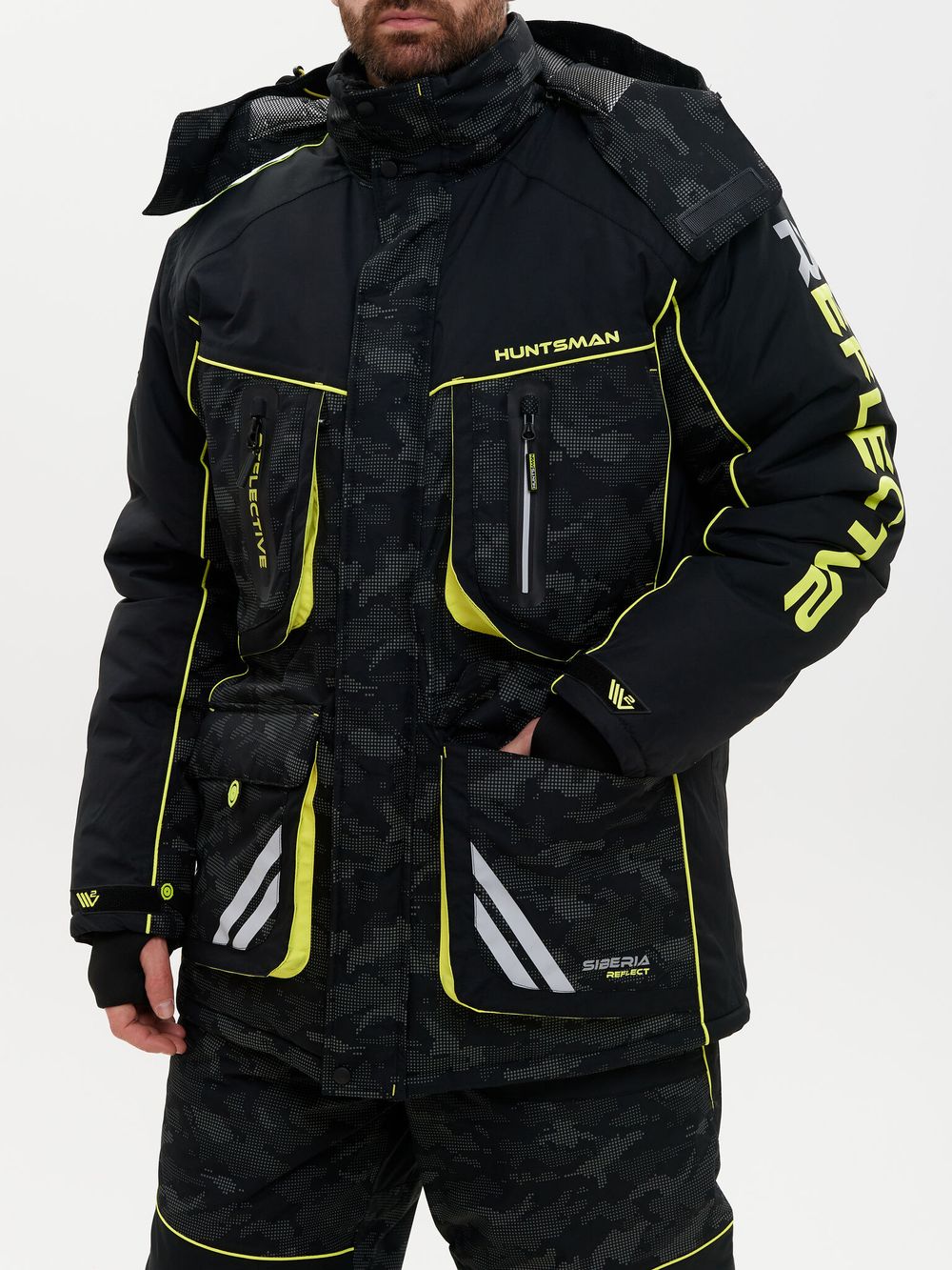 Костюм зимний Siberia Reflect V2 ткань Breathable Reflex Membrane цвет Черный