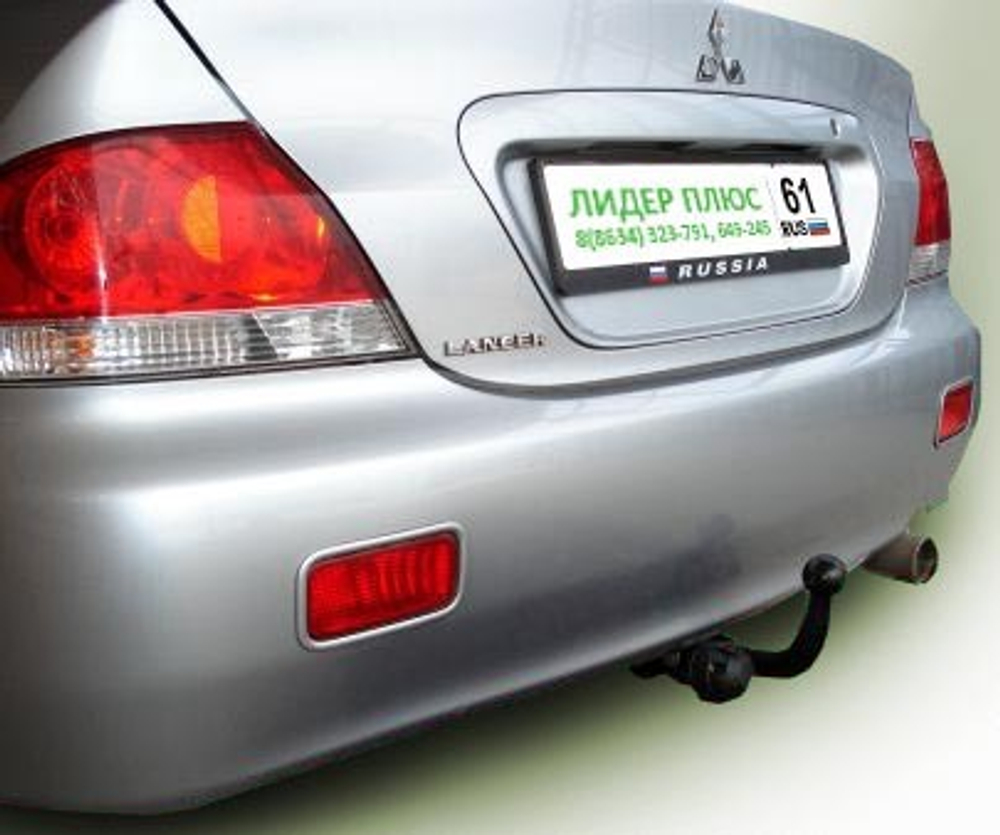 Фаркоп(прицепное) Лидер-Плюс для MITSUBISHI LANCER (IX) (CS_A) (седан,универсал) 2003-2007(паспорт и сертификат в комплекте)(без электрики)M101-A