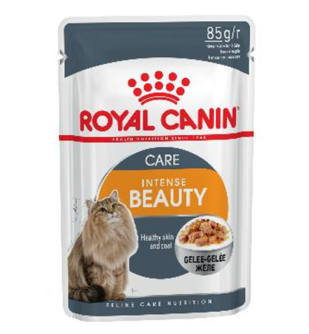 Royal Canin 85г пауч Hair Skin Влажный корм для кошек для красоты шерсти и здоровья кожи (желе)