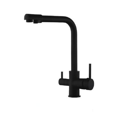 Смеситель для кухни, Frud, с картриджем, подкл к фильтр, чер, R43053-6