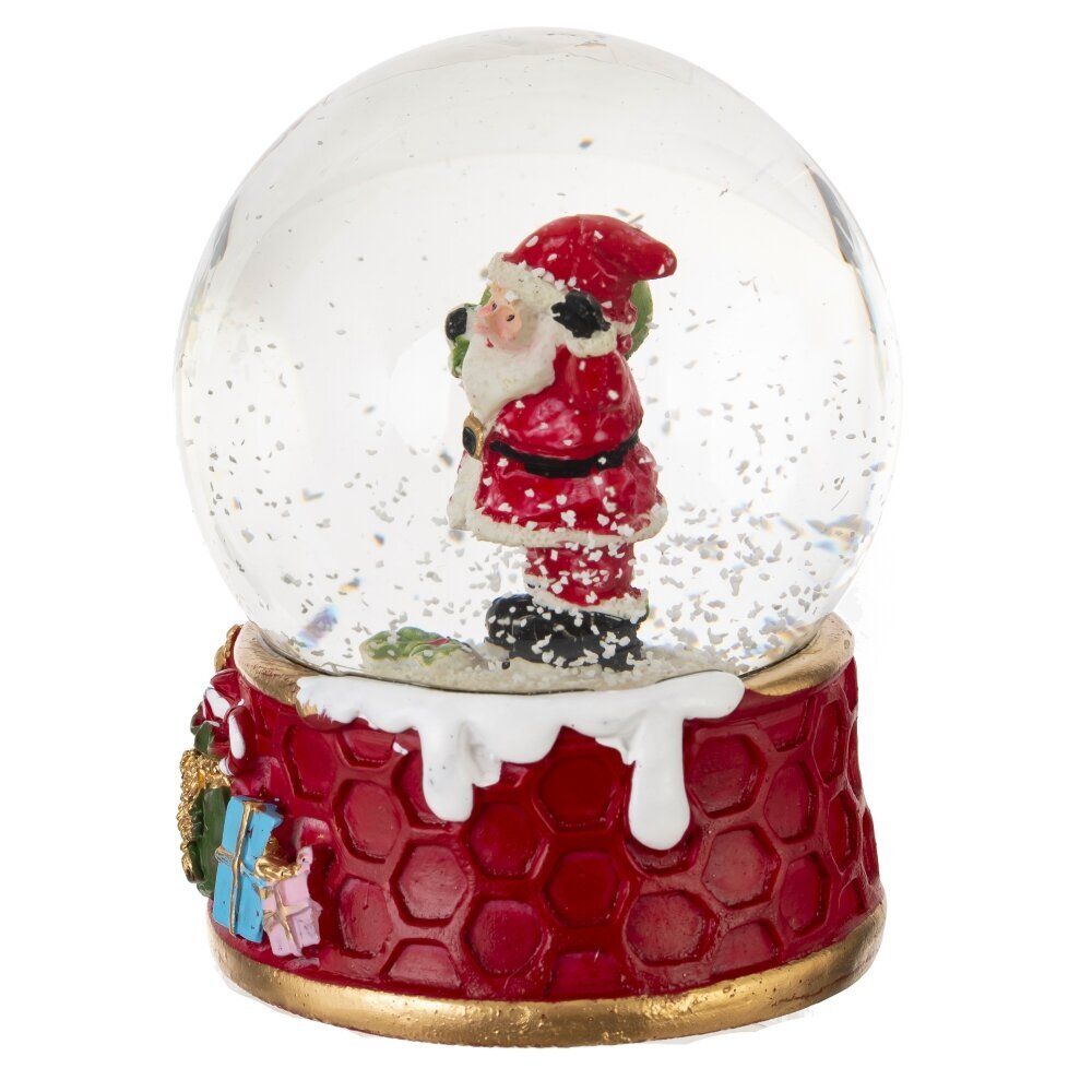 GAEM Фигурка декоративная "Дед Мороз/Снеговик" в стекл шаре, L7,5 W7,5 H8,5 см, 2в.