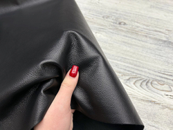 Nappa Misty Nero (0,9-1,1 мм), цв. Черный, натуральная кожа