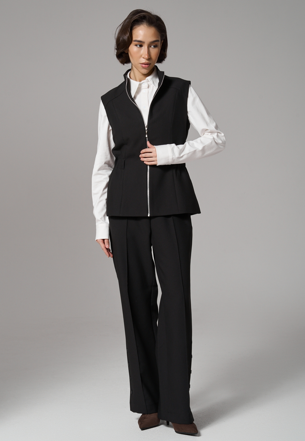 Рубашка трикотажная молочная