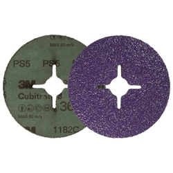 Круг фибровый 3M™ Cubitron™ 3 1182C, 36+, 180 мм x 22 мм
