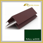 Угол наружный сложный 75мм RALL 6005-Зеленый мох 0,45мм 2м