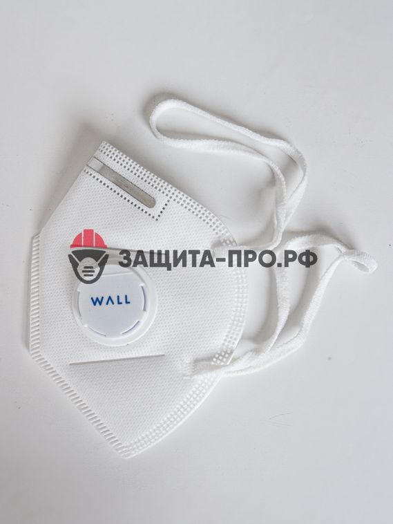 Респиратор медицинский Wall 95HK, FFP2, с клапаном выдоха, складной