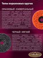 Круг Коралловый зачистной 125 х 22.23 80 синий (средней жесткости)
