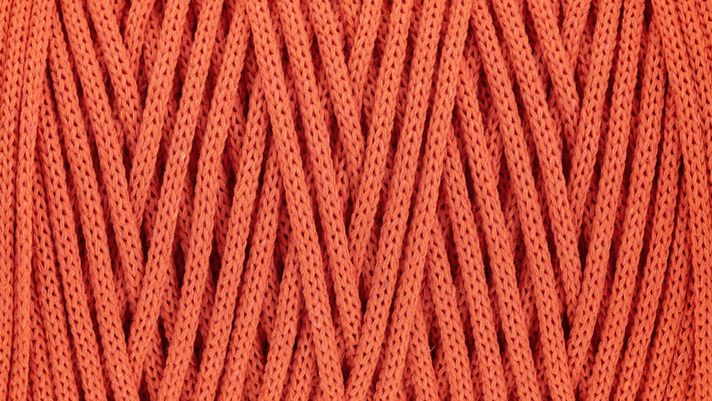 Orange mood cotton cord 4 mm