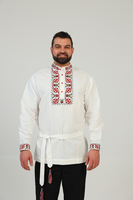 Рубашка мужская с поясом