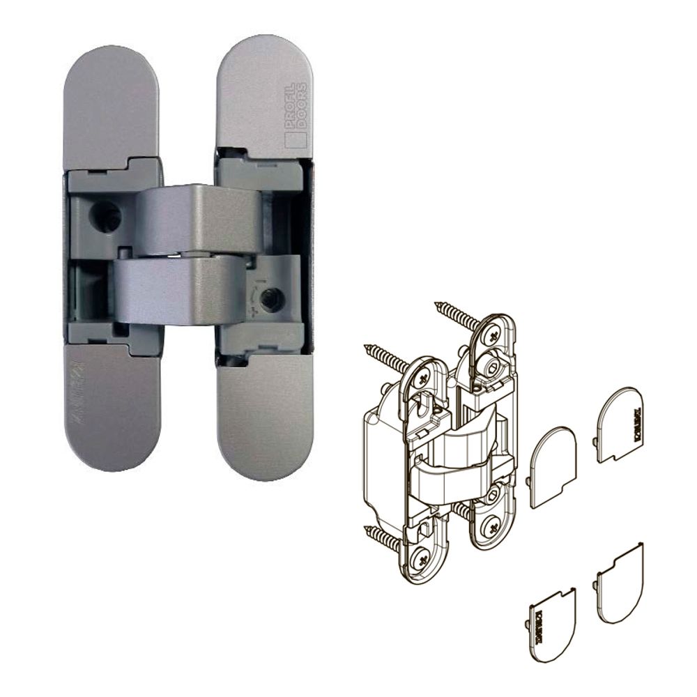 Петля ProfilDoors KRONA KOBLENZ 1019 26 хром матовый с накладками, Италия