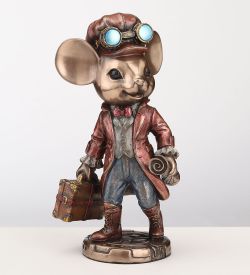 Veronese WS-1359 Статуэтка в стиле Стимпанк «Мышь-путешественница»
