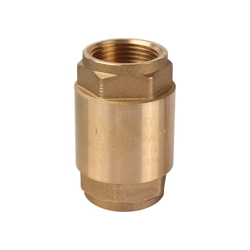 Клапан обратный STOUT - 1" (ВР/ВР, PN25, Tmax 100°C, затвор металлический)