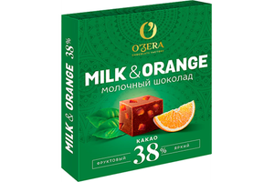 ШОКОЛАД OZERA MILK & ORANGE 90ГР