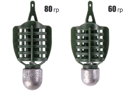 Кормушки фидер. Salmo FEEDER ROCKET LUXE 060г 80г 2шт. набор