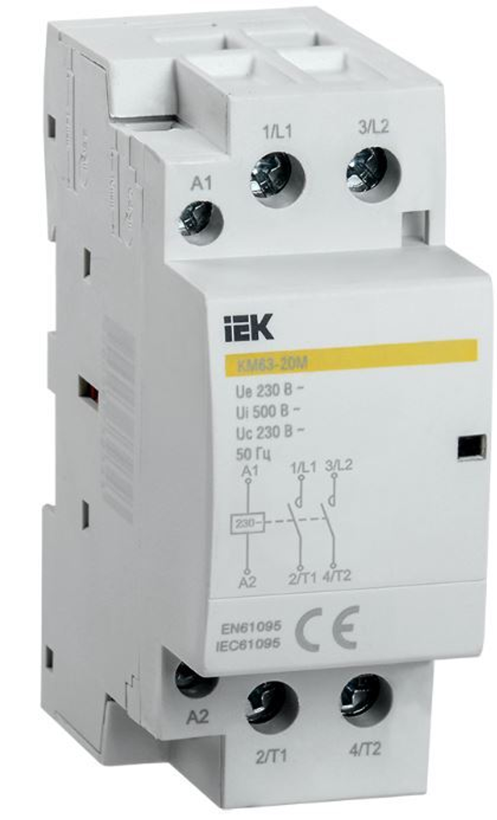 Контактор модульный IEK MKK11-63-11