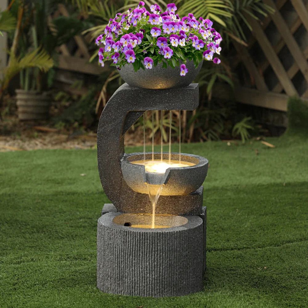 Waterfall Фонтан декоративный с подсветкой ''Арфа''