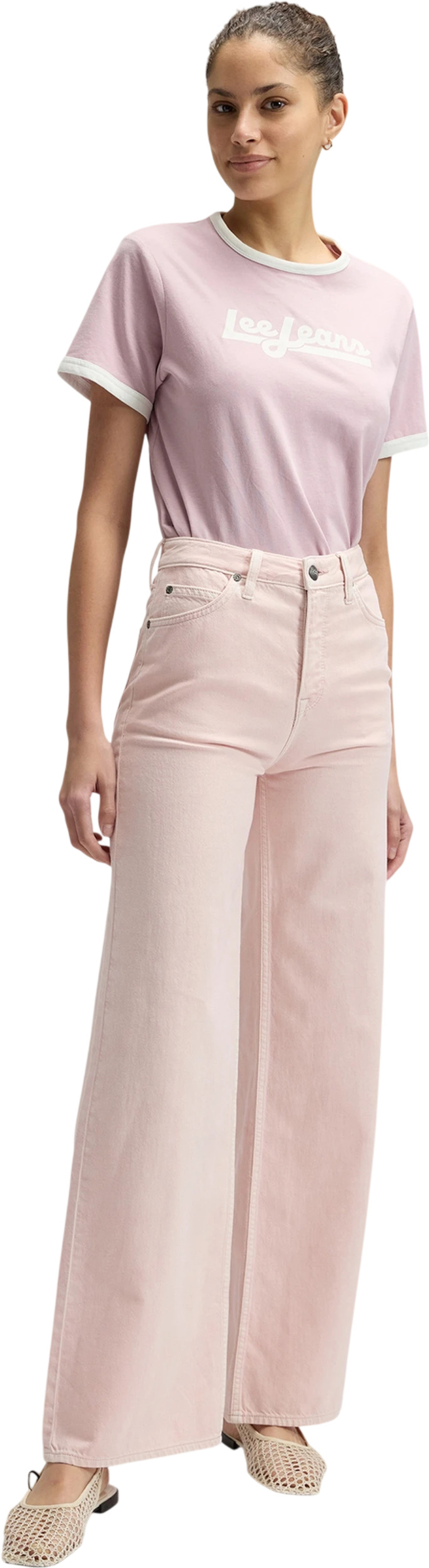 Футболка женская LEE RINGER TEE SOFT MAUVE