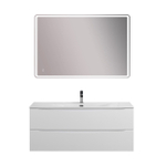 Тумба с раковиной подвесная BelBagno MARINO-CER-N-1200-2C-SO-BL-P Bianco Lucido, раковина белая BB-8099-120