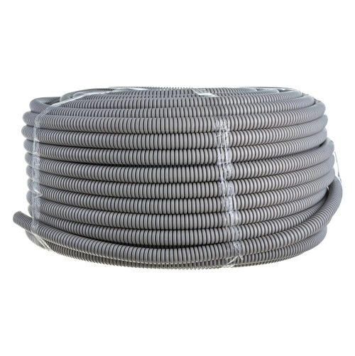 ЭРА Труба гофрированная ПВХ серый d20мм с зондом легкая (бухта 10м) GOFR-20-10-PVС 3596