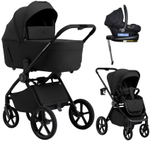 Коляска 4 в 1 Sweet Baby SBL Elegante Therma Colore + автокресло Elegante Plus с базой i-Size ISOFIX DK780 Black