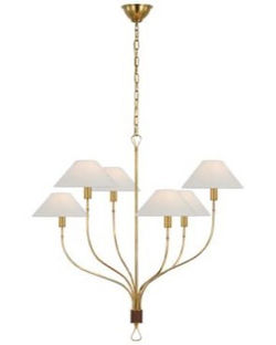 Абажурная люстра из латуни и бра ✨