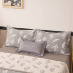 КПБ на резинке Сатин Aurora Veil AVR001, Евро, наволочки 50-70 2 шт, простынь 180*200*25