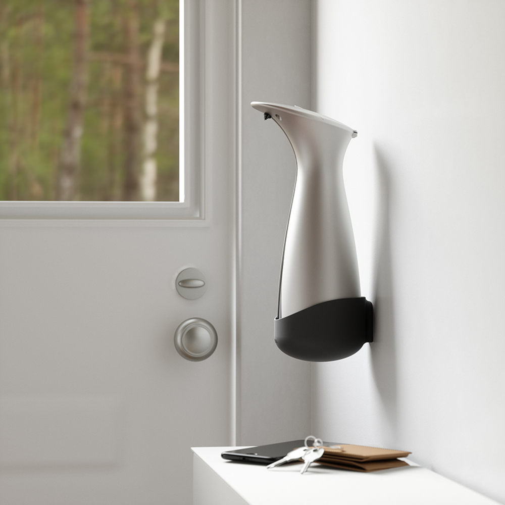 Диспенсер для мыла сенсорный настенный otto, 255 мл, никель