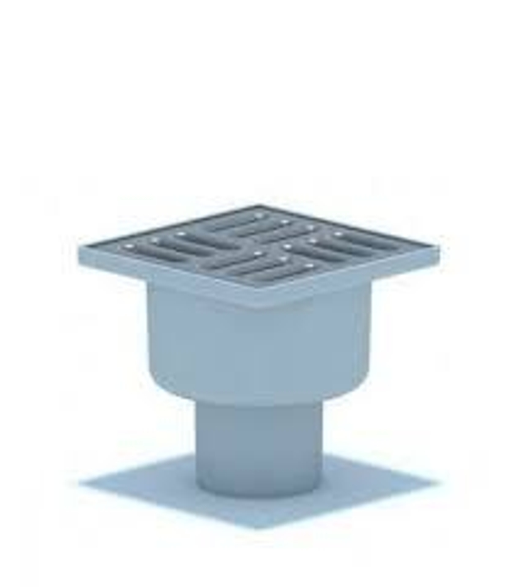 ПП Трап 50 с верт. спуском мет. решетка 100х100 ТА5202 (16 шт)