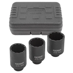 Головки ударные глубокие, набор 3пр., 1/''(12гр.) FORCEKRAFT FK-4035-9MPB