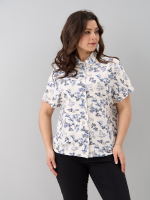 Блузка БЛв-182/вереск-василек