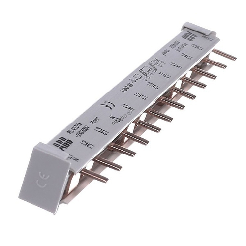 Гребенчатая шина 80А PS4/12/16 4-полюсная (N L1 L2 L3) 12 модулей ABB 2CDL240101R1612