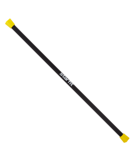 Бодибар BB-301, 2 кг, неопреновый, черный/желтый