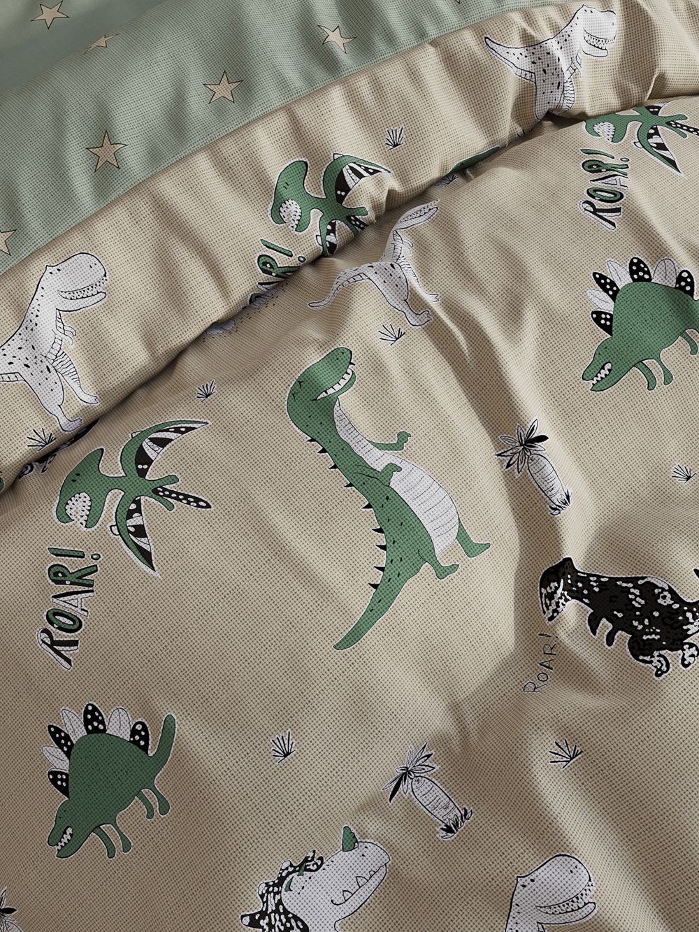 Постельное белье Сказка "Creeper/Creeper" 1,5-сп Наволочка 50х70 см 1 шт Простынь на резинке 90х200 см Пододеяльник 145х215 см, перкаль