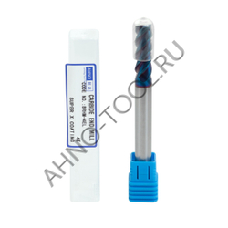 Фреза твердосплавная   8мм (L=100, l=25, хв=8) Z4 45° по закаленной стали BRHM-4EL-D8.0 HRC65 AHNO