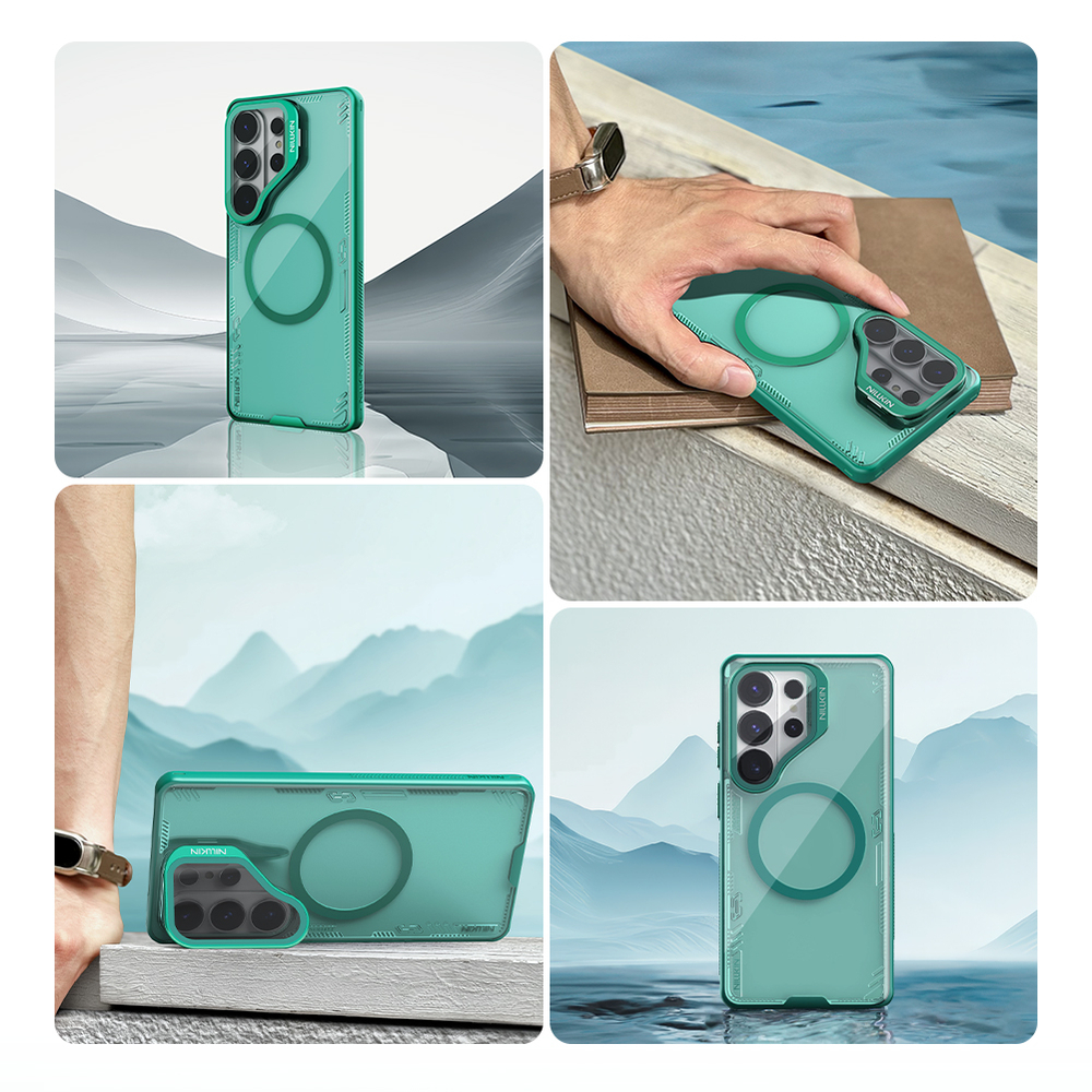 Чехол тонированный с MagSafe на Samsung Galaxy S26 Ultra, серия Iceblade Prop Magnetic (версия с прозрачной крышкой объектива) от Nillkin