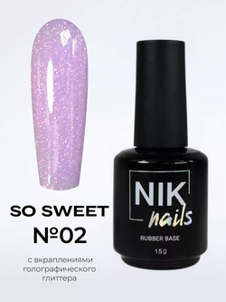 Камуфлирующая база Nik Nails So Sweet Rubber Base № 02 15 g