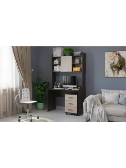 Стол компьютерный Дуб Белфорт 111,8х57х187 см