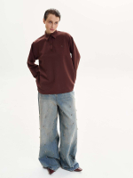 Поло DEW LONG, коричневый