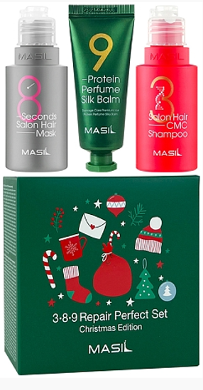 Masil Рождественский набор для волос - Repair Perfect Set Christmas Edition 50+50+20 мл