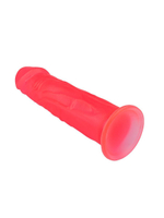 Розовый фаллоимитатор с подошвой-присоской - 18,5 см. (Цвет: розовый)