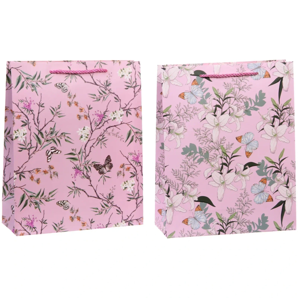 Пакет подарочный «Луговые цветы» 26*32*10 см, микс